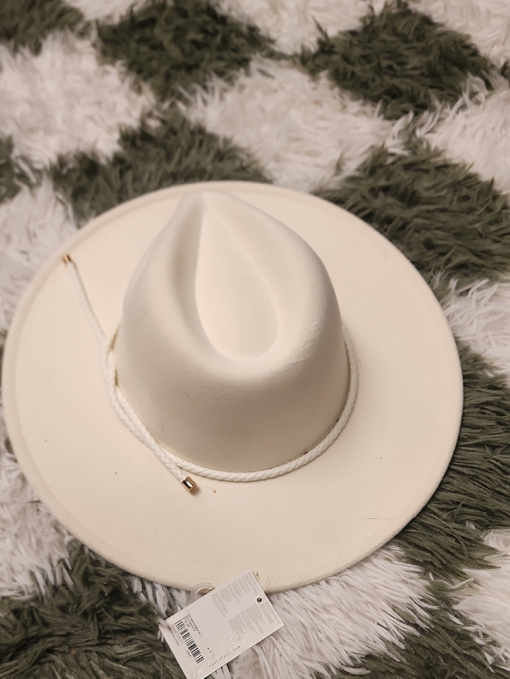 NWT Forever 21 White/Cream Fedora - Picture 2 of 3